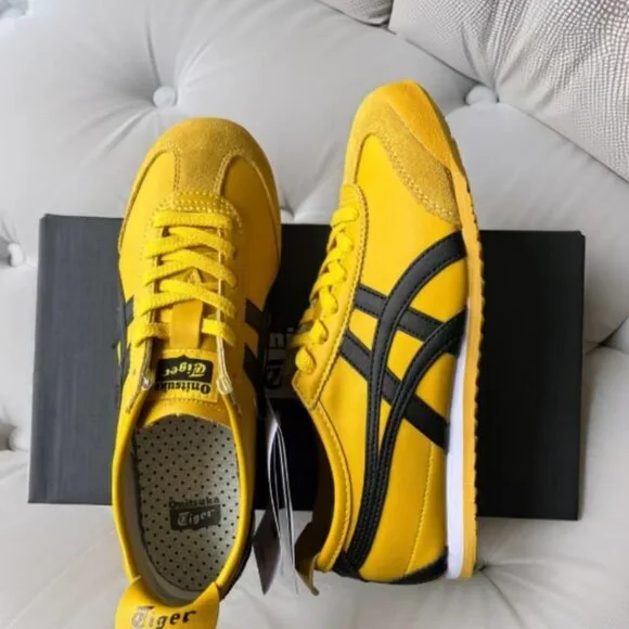 Onitsuka Tiger MEXICO 66 Women's Yellow Casual Sneakers [Multiple Sizes] - Picture 2 of 4